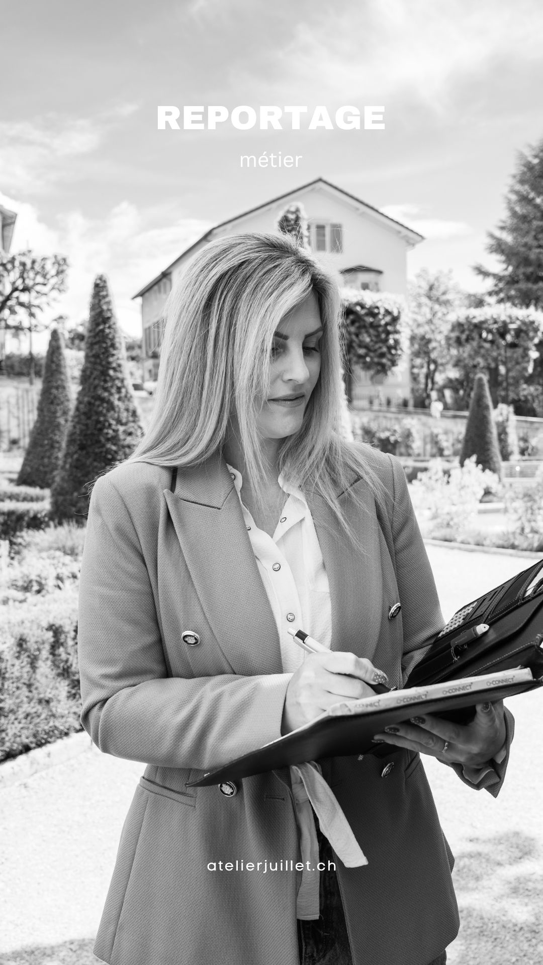 Portrait entrepreneur noir et blanc